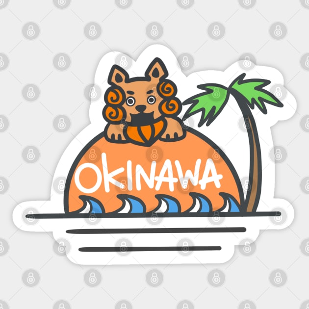 OKINAWA SHISA LOGO Sticker by Marinaaa010